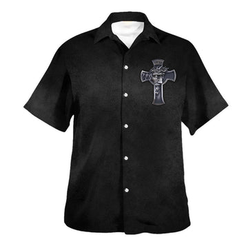 UniJames Jesus Is My God My King My Lord My Everything Faith Christian Cross Hawaiian Shirt - Christian Hawaiian Shirt - Religious Hawaiian Shirts