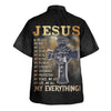 UniJames Jesus Is My God My King My Lord My Everything Faith Christian Cross Hawaiian Shirt - Christian Hawaiian Shirt - Religious Hawaiian Shirts