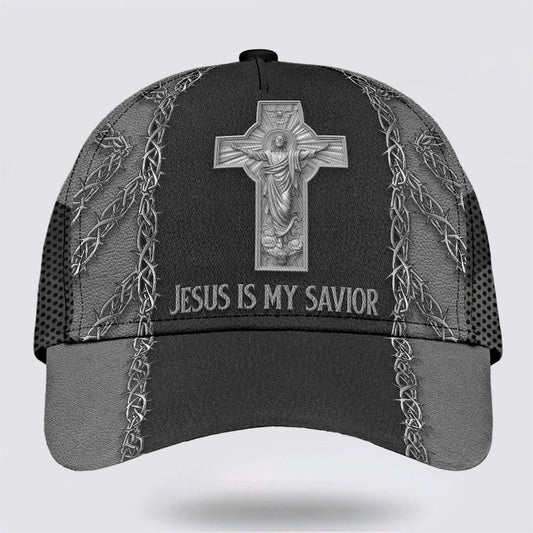 Uni Jesus Is My Savior Cross 3D Cap