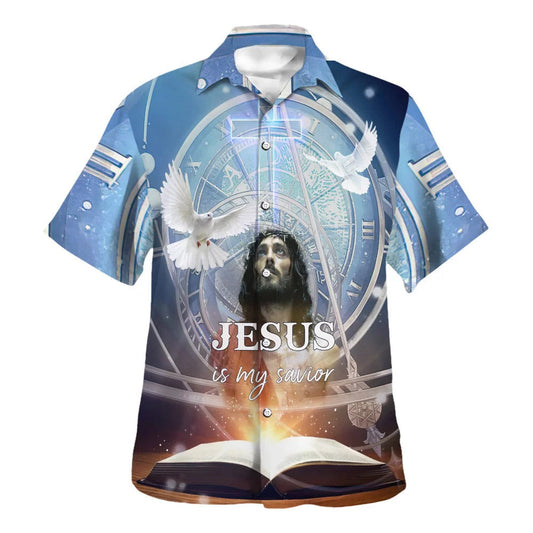 UniJames Jesus Is My Savior Dove Hawaiian Shirts For Men & Women - Christian Hawaiian Shirt - Hawaiian Summer Shirts