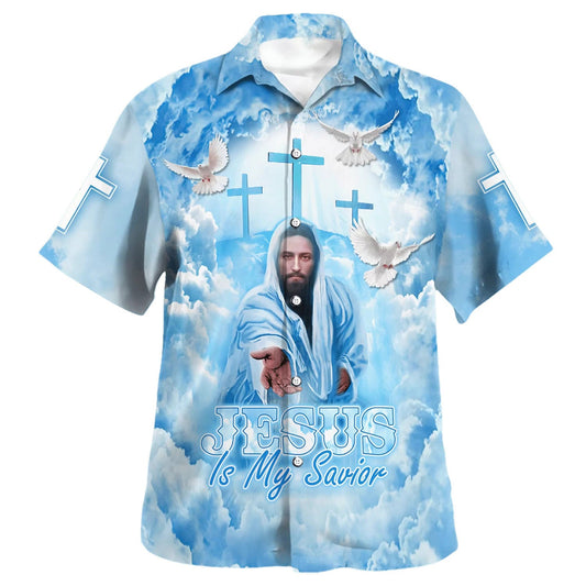 UniJames Jesus Is My Savior Hand Of God Hawaiian Shirts For Men & Women - Christian Hawaiian Shirt - Hawaiian Summer Shirts