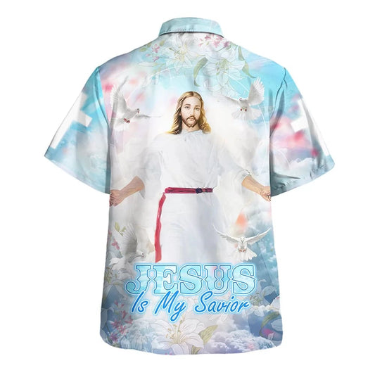 UniJames Jesus Is My Savior Hawaiian Shirt - Christ Open Arms Hawaiian Shirts For Men & Women - Christian Hawaiian Shirt - Hawaiian Summer Shirts