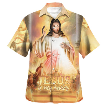 UniJames Jesus Is My Savior Hawaiian Shirt - Christ With His Disciples Hawaiian Shirts For Men & Women - Christian Hawaiian Shirt - Hawaiian Summer Shirts