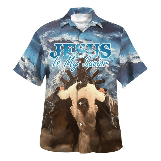 UniJames Jesus Is My Savior Hawaiian Shirt - Christian Hawaiian Shirt - Best Hawaiian Shirts
