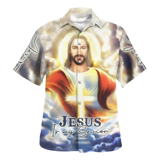 UniJames Jesus Is My Savior Hawaiian Shirt - Christian Hawaiian Shirt - Religious Hawaiian Shirts