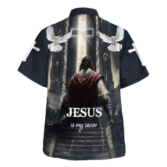 UniJames Jesus Is My Savior Hawaiian Shirt - Jesus Go To Heaven Hawaiian Shirts For Men & Women - Christian Hawaiian Shirt - Hawaiian Summer Shirts