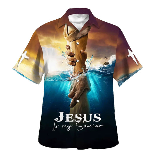 UniJames Jesus Is My Savior Hawaiian Shirt Take My Hand God Hawaiian Shirts For Men & Women - Christian Hawaiian Shirt - Hawaiian Summer Shirts