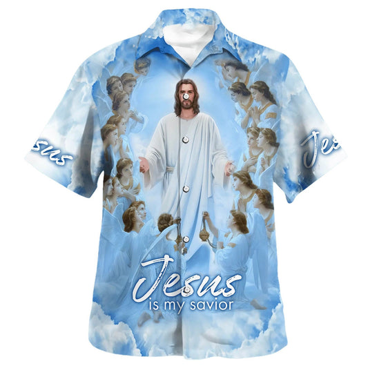 UniJames Jesus Is My Savior Hawaiian Shirts For Men & Women - Christian Hawaiian Shirt - Hawaiian Summer Shirts
