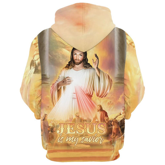 Jesus Is My Savior Hoodie Jesus With His Disciples 3D Hoodies Jesus Hoodie, God 3D Printed Hoodie, Christian Apparel Hoodies
