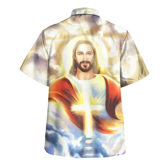 UniJames Jesus Is My Savior Jesus Smile Hawaiian Shirts For Men & Women - Christian Hawaiian Shirt - Hawaiian Summer Shirts