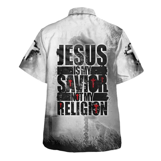 UniJames Jesus Is My Savior Not My Religion Hawaiian Shirts For Men & Women - Christian Hawaiian Shirt - Hawaiian Summer Shirts