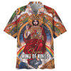 UniJames Jesus King Of Kings Hawaiian Shirt - Best Hawaiian Shirts - Christian Hawaiian Shirt