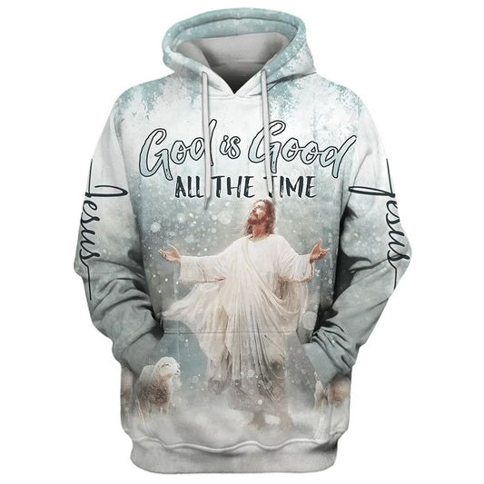 Uni Jesus Lambs God Is Good All The Time 3D Hoodie