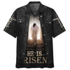 UniJames Jesus Leaving The Tomb Hawaiian Shirt - He Is Risen Hawaiian Shirts - Christian Hawaiian Shirt - Jesus Hawaiian Shirts