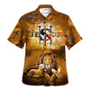 UniJames Jesus Lion And Lamb Hawaiian Shirts For Men - Christian Hawaiian Shirt - Hawaiian Summer Shirts
