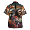 UniJames Jesus Lion Eagle Face Hawaiian Shirt - Christian Hawaiian Shirt - Religious Hawaiian Shirts