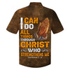 UniJames Jesus Lion I Can Do All Things Through Christ Who Strengthens Me Hawaiian Shirts For Men - Christian Hawaiian Shirt
