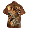 UniJames Jesus Lion Of Judah Hawaiian Shirts For Men - Christian Hawaiian Shirt - Hawaiian Summer Shirts