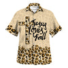 UniJames Jesus Love Y'all Hawaiian Shirt - Christian Hawaiian Shirt - Religious Hawaiian Shirts