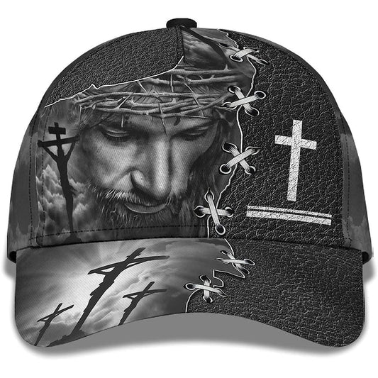 Uni Jesus On The Cross Religion Crown Of Thorn 3D Cap