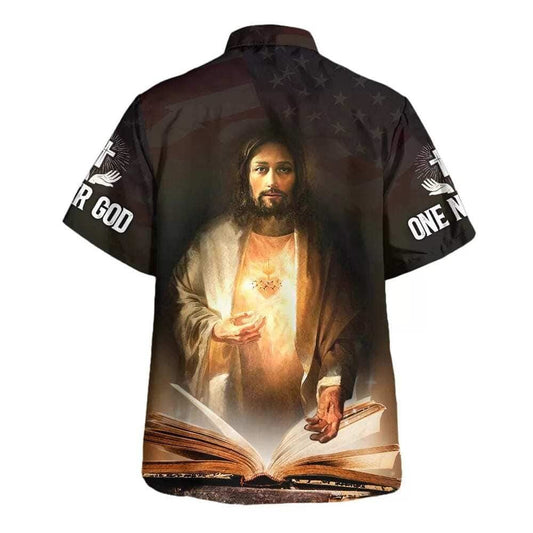 Unique Jesus One Nation Under God Hawaiian Shirt