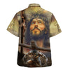 UniJames Jesus Portrait Crucifixion Of Jesus Hawaiian Shirts For Men & Women - Christian Hawaiian Shirt - Hawaiian Summer Shirts