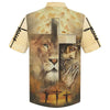 UniJames Jesus Praying Lion Of Judah Christian Cross Faith Hawaiian Shirt - Best Hawaiian Shirts - Christian Hawaiian Shirt