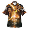 UniJames Jesus Smile Eagle One Nation Under God Hawaiian Shirts For Men & Women - Christian Hawaiian Shirt - Hawaiian Summer Shirts
