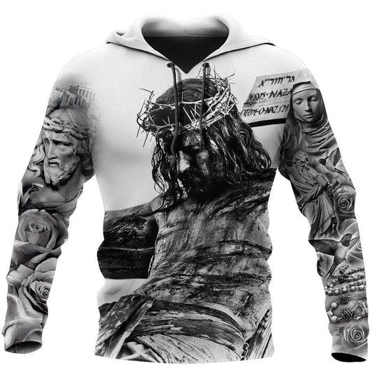 Uni Jesus Tattoo God 3D Hoodie