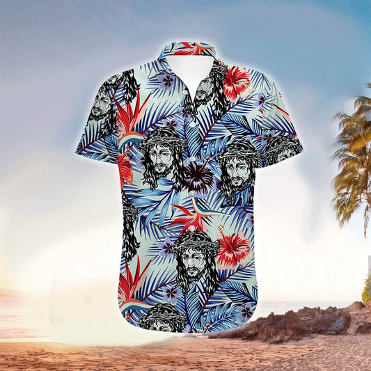 UniJames Jesus Tropical Hawaiian Shirt - Christian Hawaiian Shirts For Men & Women