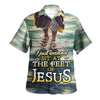 UniJames Jesus Walk On The Water The Feet Of Jesus Hawaiian Shirt - Christian Hawaiian Shirt - Religious Hawaiian Shirts