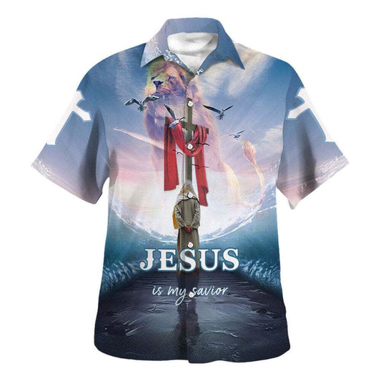 Unique Jesus Walking On The Water Jesus Is My Savior Hawaiian Shirt