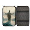Uni Jesus Walking Through The Sea Car Armrest Pad