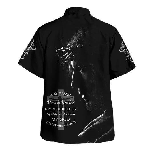 UniJames Jesus Way Maker Miracle Worker Hawaiian Shirts For Men & Women - Christian Hawaiian Shirt - Hawaiian Summer Shirts