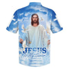 UniJames Jesus With His Arms Open Hawaiian Shirt - Jesus Is My Savior Hawaiian Shirts - Christian Hawaiian Shirt - Jesus Hawaiian Shirts