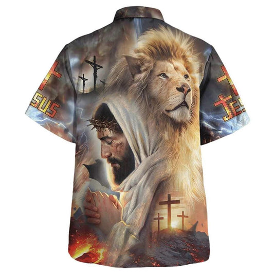 Unique Jesus With Lion Faith For Friend Hawaiian Shirt