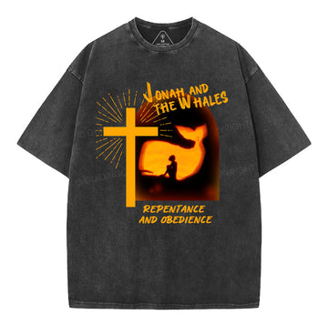 Jonah And The Whales Christian Washed TShirt  
