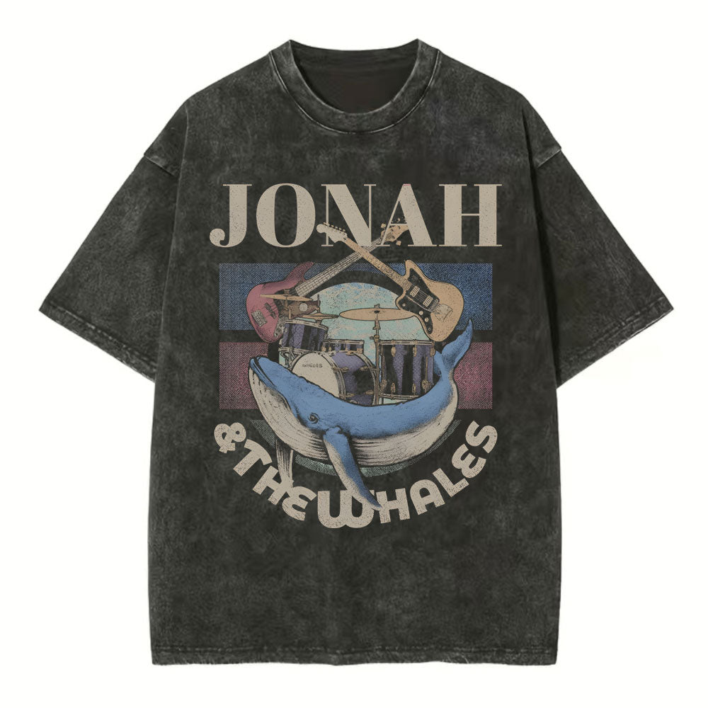 Jonah And The Whales Christian Washed TShirt  