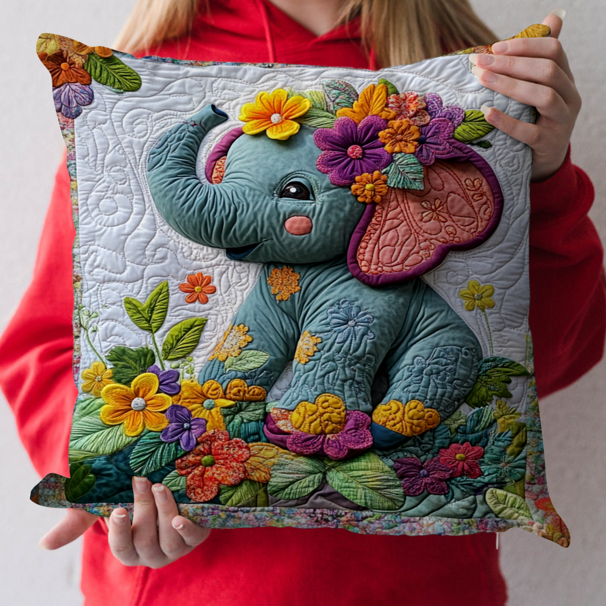 Jungle Bloom Quilted Pillow Case NCU0NT8132