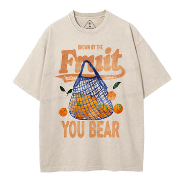 Known By The Fruit Christian Washed TShirt  