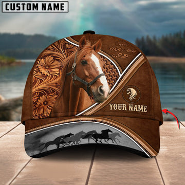 Uni Thoroughbred Horse Never Walk Alone Personalized Name Cap