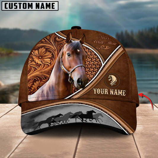 Uni Morgan Horse Never Walk Alone Personalized Name Cap