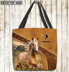 Unijames Palomino Horse Farm Lovers Custom Name 3D Tote Bag