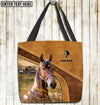 Unijames Morgan Horse Farm Lovers Custom Name 3D Tote Bag