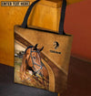 Unijames  Warmblood Horse Farm Lovers Custom Name 3D Tote Bag