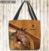 Unijames  Warmblood Horse Farm Lovers Custom Name 3D Tote Bag