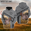 Uni Custom Name Farm Horse Lovers 3D Printed Hoodie