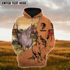 Uni Custom Name Farm Horse Lovers 3D Printed Hoodie