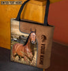 Unijames American Quarter Horse Farm Lovers Custom Name 3D Tote Bag