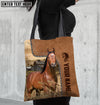 Unijames American Quarter Horse Farm Lovers Custom Name 3D Tote Bag